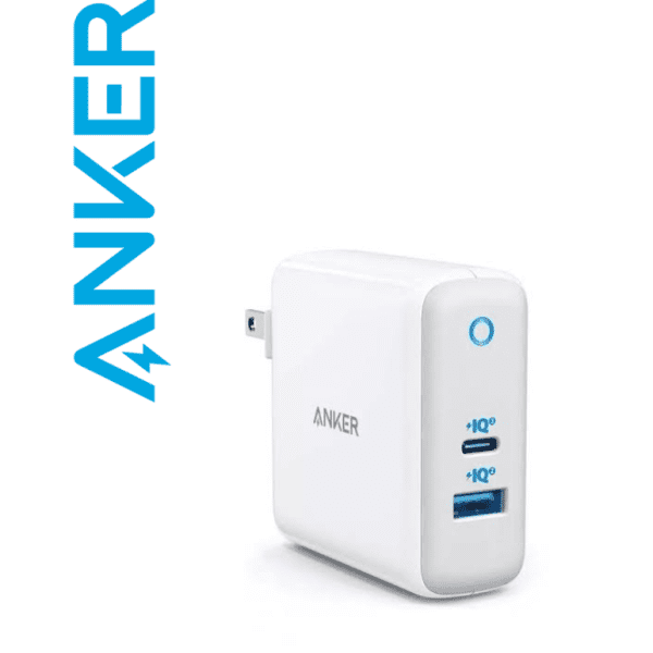 Anker 60W PIQ 3.0 & GaN Tech Dual Port Charger, PowerPort Atom III (2 Ports) Charger with a 45W USB C Port, for USB-C Laptops, MacBook, iPad Pro, iPhone, Galaxy, Pixel and More